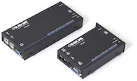 Wizard KVM Extender - VGA, USB, Audio, Dual-Access, CATx