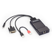 Emerald® Zero U KVM over IP トランスミッタ DVI-D・USB HID・オーディオ・シングルモニタ