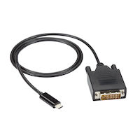 USB-C アダプターケーブル - USB-C → DVI 変換アダプター、1080p/60Hz 対応、DP 1.2 Altモード