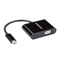 USB-C アダプター - USB-C → VGA 変換アダプター（Power Delivery対応、1920×1200 / 1080p、最大60W［20V 3A］、DP 1.2 Altモード）